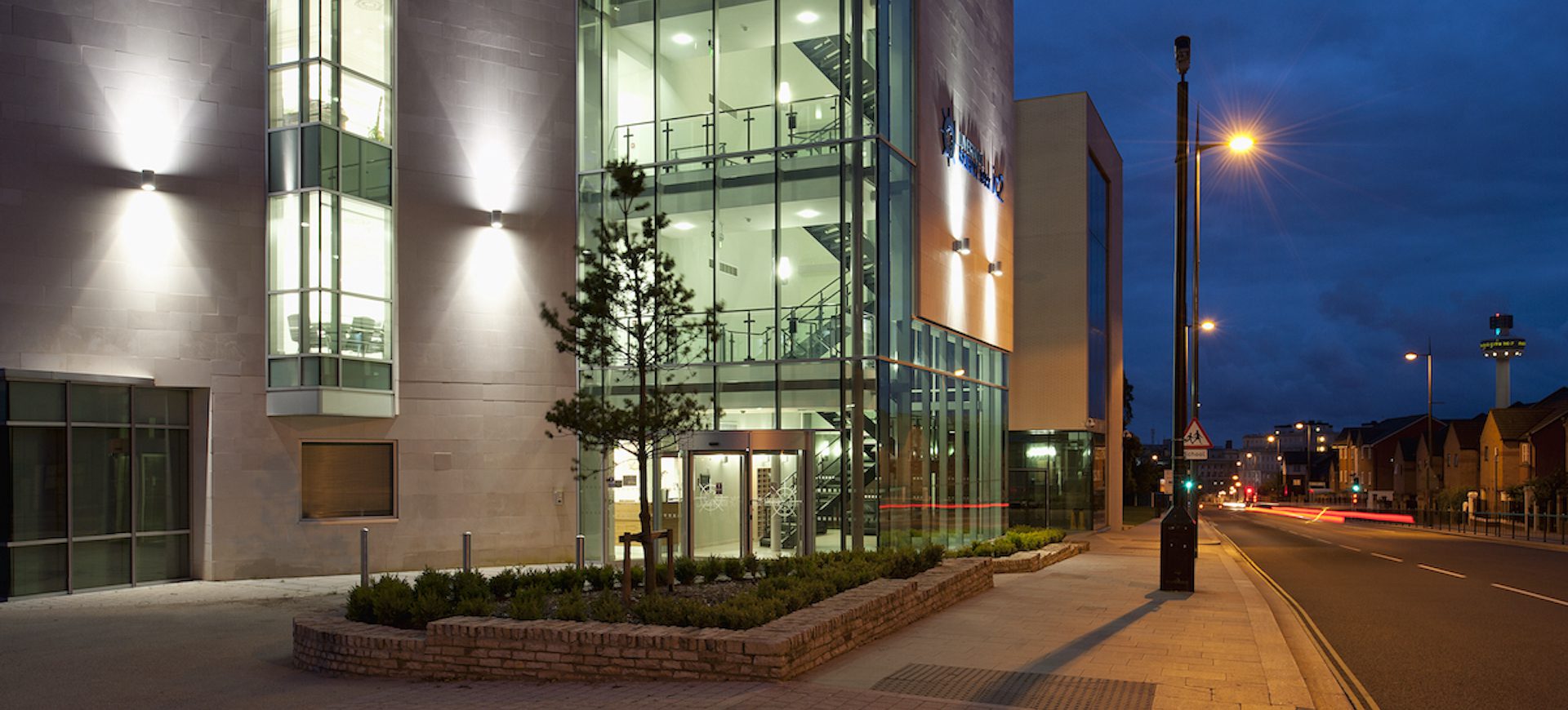 The Garden Suite building from the outside in Liverpool Science Park